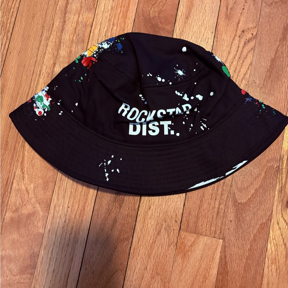 Rockstar Dist. Black Bucket Hat